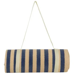 Fabrique de Styles Draps De Plage Et Foutas*Tapis de plage en tissu rayé et naturel 180x120cm - Medi