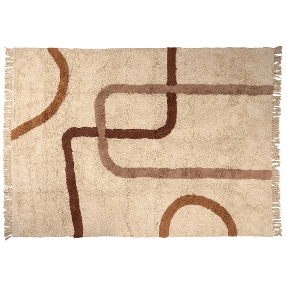 Fabrique de Styles Tapis*Tapis en coton 230x160cm - Manarola