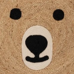 Fabrique de Styles Tapis*Tapis en jute et coton ours 100x108cm - Sweetdream