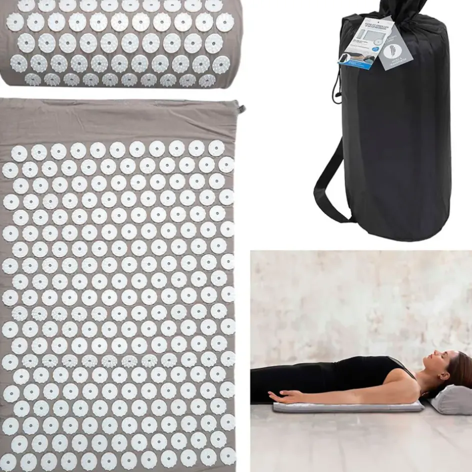 Fabrique de Styles Relaxation Et Massage*Tapis et oreiller d'acupression avec sac de transport