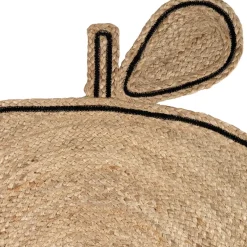 Enfant Fabrique de Styles Déco*Tapis pomme en jute et coton d100cm - Les fruits