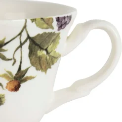 Fabrique de Styles Tasses Et Mugs*Tasse à thé et sous tasse en faïence blanche 22cl - Meredith