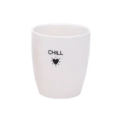 Fabrique de Styles Tasses Et Mugs*Tasse Chill en céramique blanc 18cl