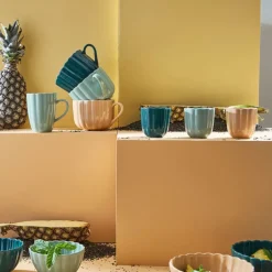 Fabrique de Styles Tasses Et Mugs*Tasse en grès émeraude 50cl - Romancero