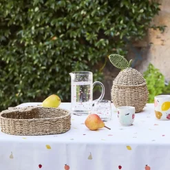 Fabrique de Styles Tasses Et Mugs*Tasse en grès moucheté blanc 17.5cl - Les Fruits