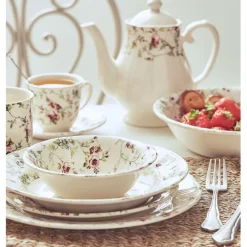 Fabrique de Styles Tasses Et Mugs*Tasse et sous-tasse en faïence - p'tites fleurs