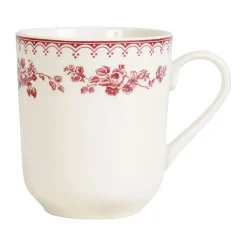 Fabrique de Styles Tasses Et Mugs*Tasse haute en faïence het et rouge 34cl - faustine