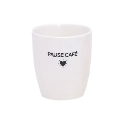 Fabrique de Styles Tasses Et Mugs*Tasse Pause café en céramique blanc 18cl
