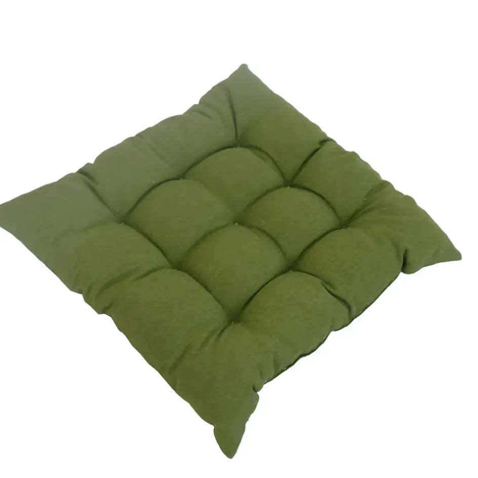 Enfant Fabrique de Styles Bains De Soleil, Chiliennes|Jardin*Tatami d'extérieur en coton vert 66x66cm - Colors