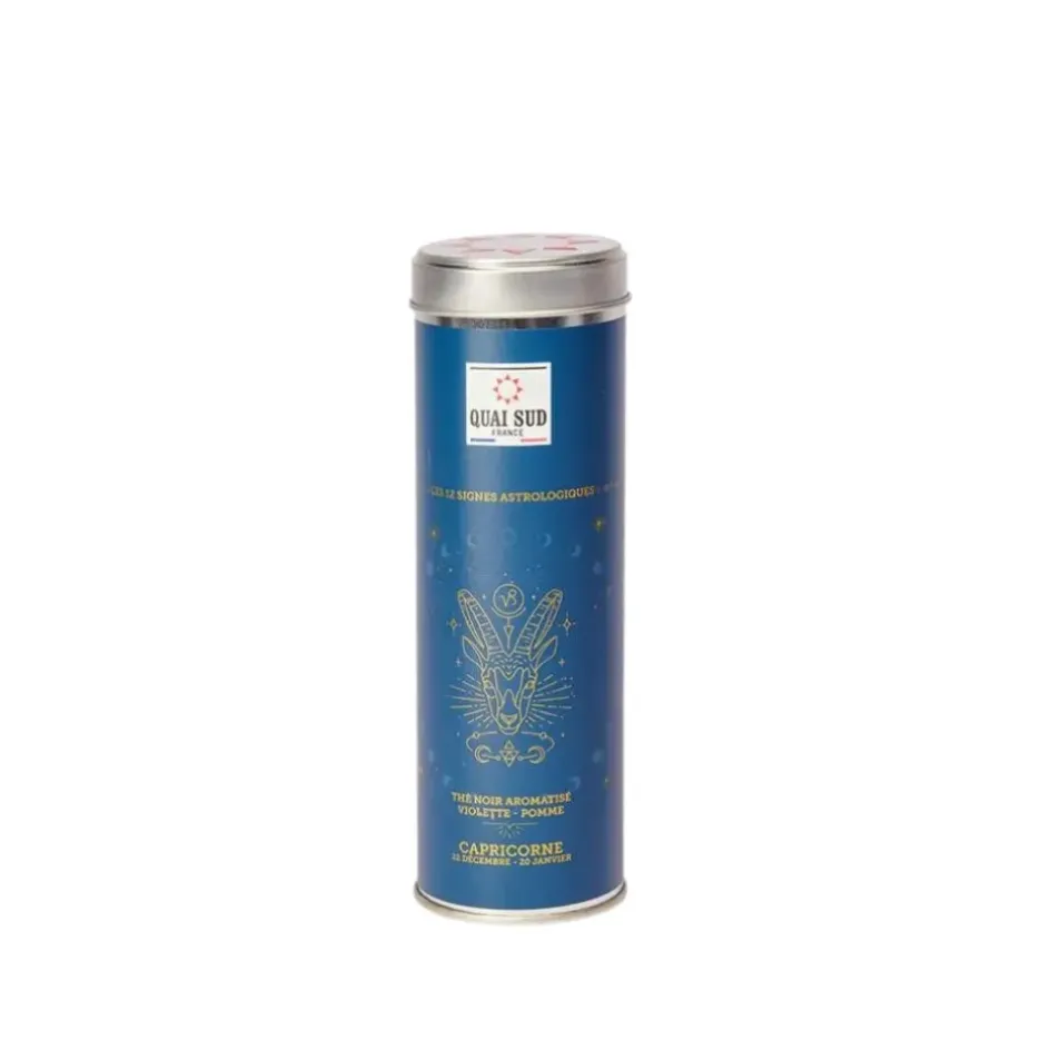 Fabrique de Styles Cafés, Thés Et Infusions*Thé du capricorne (thé noir violette-pomme) boîte ronde 55 g