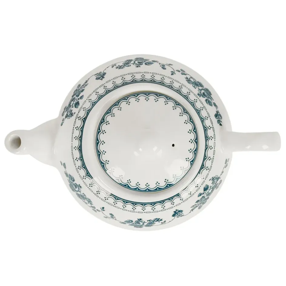 Fabrique de Styles Théières Et Cafetières*Theiere anglaise en faïence et bleu ancien - Faustine