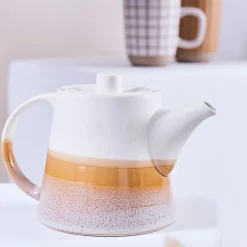 Fabrique de Styles Théières Et Cafetières*Theiere en porcelaine et blanc - earth notes