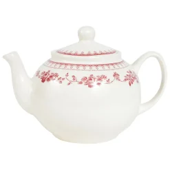 Fabrique de Styles Théières Et Cafetières*Théière anglaise en faïence blanc et - faustine