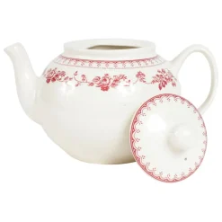 Fabrique de Styles Théières Et Cafetières*Théière anglaise en faïence blanc et - faustine