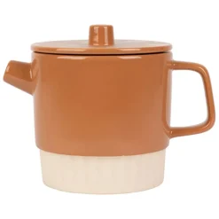 Fabrique de Styles Théières Et Cafetières*Théière avec filtre en grès 90cl - cannelé