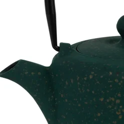 Fabrique de Styles Théières Et Cafetières*Théière en fonte émaillée noir avec filtre inox 90cl - Arty