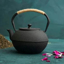 Fabrique de Styles Théières Et Cafetières*Théière en fonte avec filtre 1.2l - Picots