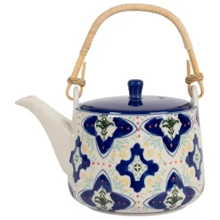 Fabrique de Styles Théières Et Cafetières*Théière en grès bleu avec filtre inox 1L - Azulejo