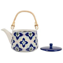 Fabrique de Styles Théières Et Cafetières*Théière en grès bleu avec filtre inox 1L - Azulejo