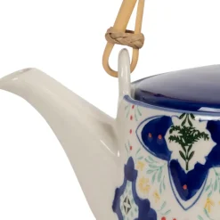 Fabrique de Styles Théières Et Cafetières*Théière en grès bleu avec filtre inox 1L - Azulejo