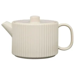 Fabrique de Styles Théières Et Cafetières*Théière en grès écru et filtre en inox 1l - Sweet Leaves