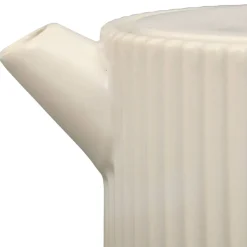 Fabrique de Styles Théières Et Cafetières*Théière en grès écru et filtre en inox 1l - Sweet Leaves