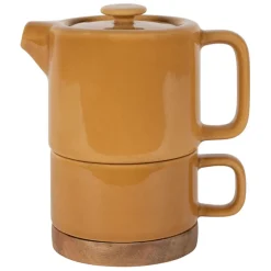 Fabrique de Styles Théières Et Cafetières*Théière solitaire en grès avec filtre 45cl - Nordika