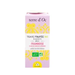 Fabrique de Styles Cafés, Thés Et Infusions*Tisane 15 sachets fruitée bio saveur framboise fleur de sureau et grenade
