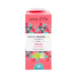 Fabrique de Styles Cafés, Thés Et Infusions*Tisane 15 sachets fruitée bio saveur fraise litchi et basilic
