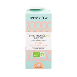 Fabrique de Styles Cafés, Thés Et Infusions*Tisane 15 sachets fruitée bio saveur pêche verveine et orange sanguine