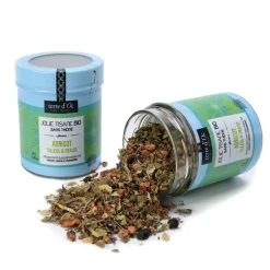 Fabrique de Styles Cafés, Thés Et Infusions*Tisane abricot tilleul fraise- pot en métal - 70g ab