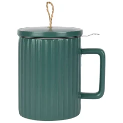 Fabrique de Styles Tasses Et Mugs*Tisaniere en grès émeraude et filtre inox 47.5cl - Sweet Leav