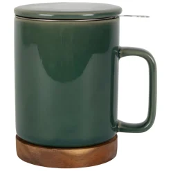 Fabrique de Styles Tasses Et Mugs*Tisanière en grès émeraude avec filtre 35cl - Nordika