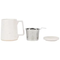 Fabrique de Styles Tasses Et Mugs*Tisanière mate avec filtre verde 50cl en grès