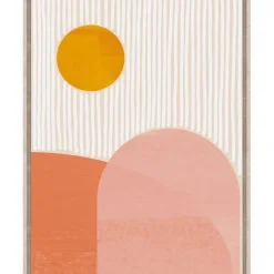 Fabrique de Styles Tableaux Et Toiles*Toile encadree montagnes 60x80cm rose