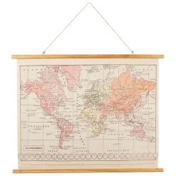 Fabrique de Styles Tableaux Et Toiles*Toile monde rose et orange