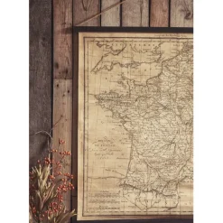 Fabrique de Styles Tableaux Et Toiles*Toile "carte royaume de fr 98x96cm