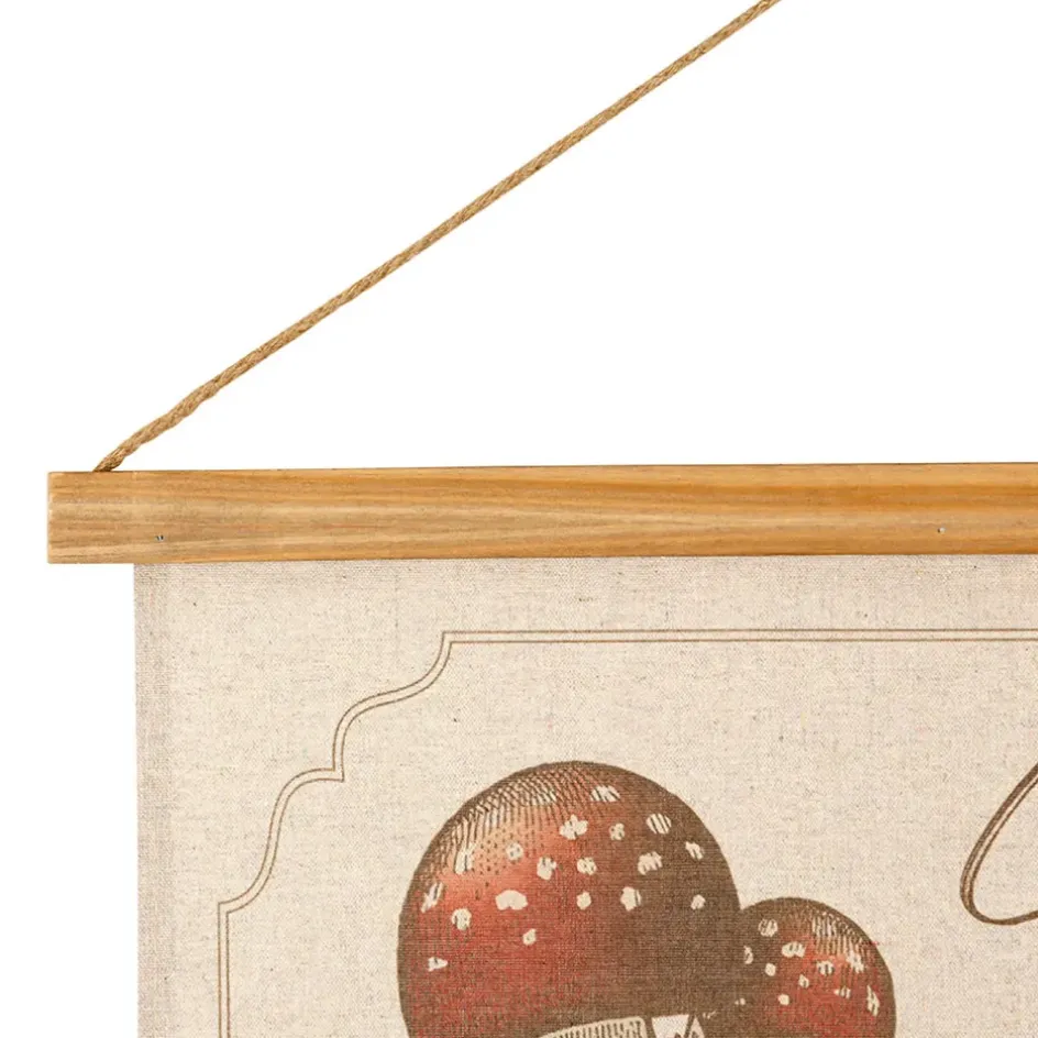 Fabrique de Styles Tableaux Et Toiles*Toile "encyclopédie champignon" 77x110cm