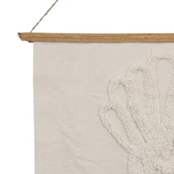 Fabrique de Styles Tableaux Et Toiles*Toile tuftée arc en ciel écru 60x70cm - blue sand