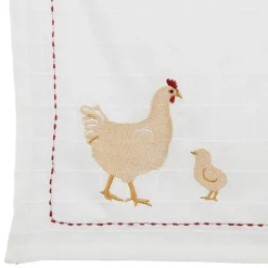 Fabrique de Styles Torchons, Tabliers Et Maniques*Torchon en coton avec poule 50x70cm - A La Ferme