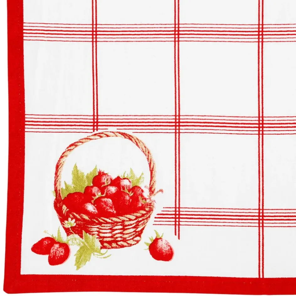 Fabrique de Styles Torchons, Tabliers Et Maniques*Torchon en coton 50x70cm - Fraises