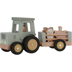 Enfant Fabrique de Styles Jouets*Tracteur avec remorque en bois - Little Farm