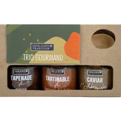 Fabrique de Styles Conserverie*Trio de 3 tartinables : tapenade, tartinable et caviar