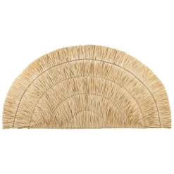 Fabrique de Styles Déco À Suspendre Et Adhésive*Tête de lit demi-cercle en feuille de palmier 160x80cm - flora gipsy