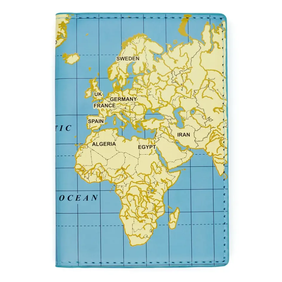 Fabrique de Styles Voyage Et Exploration*Étui de passeport carte du monde
