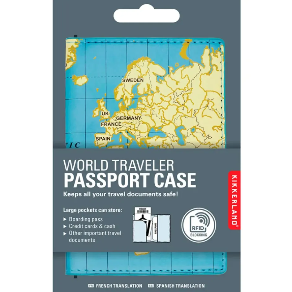 Fabrique de Styles Voyage Et Exploration*Étui de passeport carte du monde