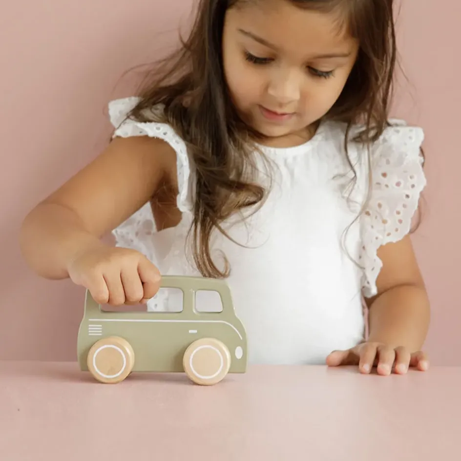 Enfant Fabrique de Styles Jouets*Van en bois olive