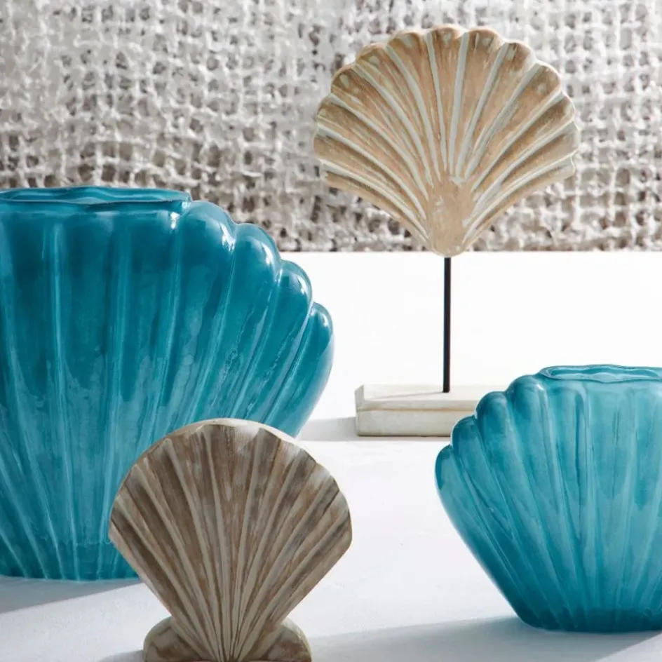 Fabrique de Styles Vases Et Soliflores*Vase coquillage en verre h22cm - Leucie