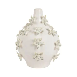 Fabrique de Styles Vases Et Soliflores*Vase dame jeanne en grès fleurs h25cm - Delicio