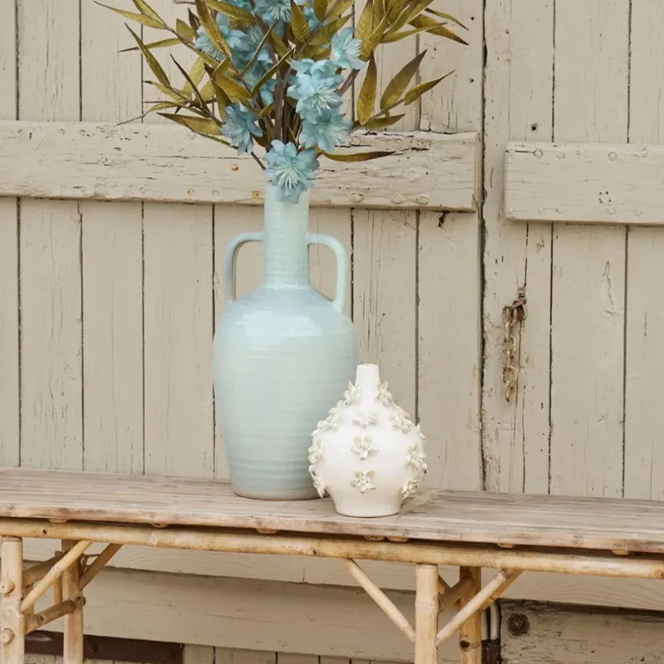 Fabrique de Styles Vases Et Soliflores*Vase dame jeanne en grès fleurs h25cm - Delicio